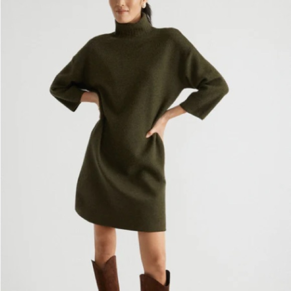 Tuckernuck Sweater Dress Pomander Place Vivianne Turtleneck Mini Sz XS - Picture 12 of 14